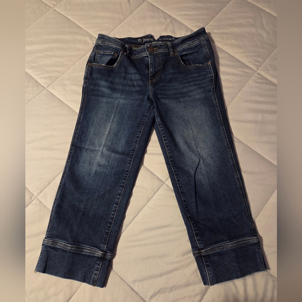 Maurices Deep Indigo Cropped Jeans